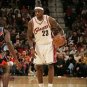 #23 James Cavaliers 2003-04 M&N heat pressed jersey white