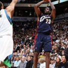 #23 James Cavaliers 2008-09 M&N heat pressed jersey navy
