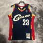 #23 James Cavaliers 2008-09 M&N heat pressed jersey navy