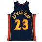 #23 Jason Richardson Golden State Warriors 2002-03 M&N Jersey navy (heat pressed)