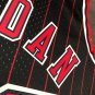 #23 Jordan Bulls 1995-96 M&N heat pressed jersey black with stripe