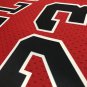 #23 Jordan Bulls 1997-98 M&N heat pressed jersey red