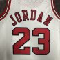 #23 Jordan Bulls 1997-98 M&N heat pressed jersey white