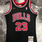 #23 Jordan Bulls 1997-98 M&N jersey black with The trophy (heat pressed)