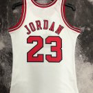 #23 Jordan Bulls 1997-98 M&N jersey white with The trophy (heat pressed)