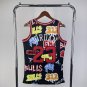 #23 Jordan Bulls M&N jersey black red &iuml;&frac14;�heat pressed)