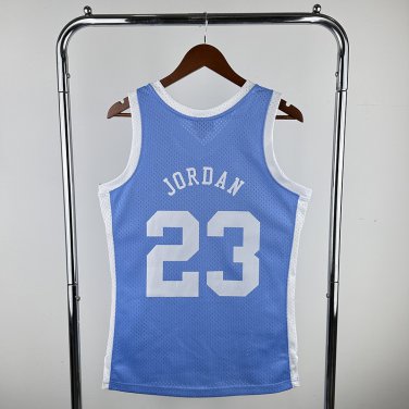 #23 Jordan North Carolina M&N jersey blue (heat pressed)