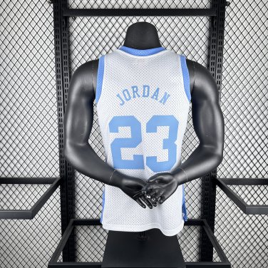 #23 Jordan North Carolina M&N jersey white (heat pressed)