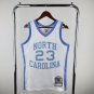 #23 Jordan North Carolina M&N jersey white (heat pressed)