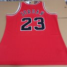 #23 Michael Jordan Bulls 1995-96 M&N Finals jersey red (heat pressed)
