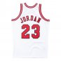 #23 Michael Jordan Bulls 1995-96 M&N Finals jersey white (heat pressed)