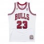 #23 Michael Jordan Bulls 1995-96 M&N Finals jersey white (heat pressed)