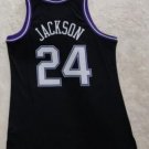 #24 Bobby Jackson Kings 2001-02 M&N jersey black (heat pressed)