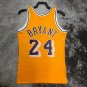 #24 Kobe Bryant 2007-08 M&N heat pressed jersey yellow