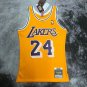 #24 Kobe Bryant 2007-08 M&N heat pressed jersey yellow