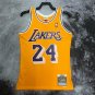 #24 Kobe Bryant 2007-08 M&N heat pressed jersey yellow