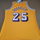 #25 Gail Goodrich  Lakers 1973-74 M&N jersey yellow (heat pressed)