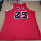 #25 Steve Kerr Bulls 1997-98 M&N  jersey red （heat pressed）