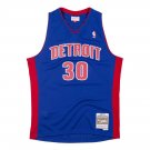 #30  Rasheed Wallace Detroit Pistons 2003-04 M&N jersey blue (heat pressed）