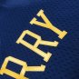 #30 Curry Warriors 2009-10 M&N heat pressed jersey navy
