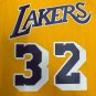#32 Johnson Lakers 1984-85 M&N heat pressed jersey yellow