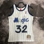 #32 O'neal Magic 1993-94 M&N heat pressed jersey white