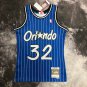 #32 O'neal Magic 1994-95 M&N heat pressed jersey blue