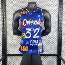 #32 O'neal Magic M&N Graffiti jersey (heat pressed)