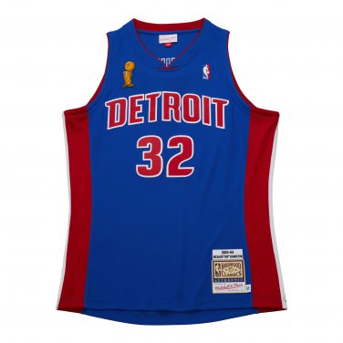 #32 Richard Hamilton Detroit Pistons Dark Finals 2004 M&N Jersey blue (heat pressed)