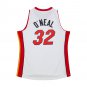 #32 Shaquille O'Neal Miami Heat 2005-06 M&N Jersey white (heat pressed)