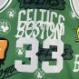 #33 Bird Celtics 1985-86 M&N jersey camouflage (heat pressed)