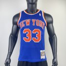 #33 Ewing Knicks 1991-92 M&N jersey blue (heat pressed)