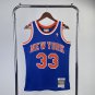 #33 Ewing Knicks 1991-92 M&N jersey blue (heat pressed)