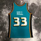#33 Grant Hill Pistons 1998-99 M&N heat pressed jersey blue