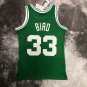 #33 Larry Bird 1985-86 M&N heat pressed jersey green