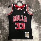 #33 Pippen Bulls 1997-98 M&N heat pressed jersey black