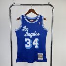 #34 O'neal 1996-97 M&N jersey blue (heat pressed)