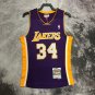#34 O'neal 1999-00 M&N heat pressed jersey purple