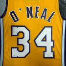 #34 O'neal 1999-00 M&N heat pressed jersey yellow