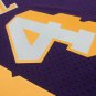 #34 O'neal Lakers 1996-97 M&N heat pressed jersey purple
