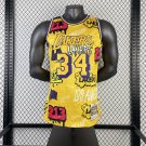 #34 O'neal Lakers 1996-97 M&N jersey camouflage (heat pressed)