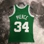 #34 Pierce Celtics 2007-08 M&N heat pressed jersey green white with The trophy