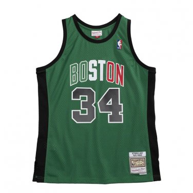 #34 Pierce Celtics M&N heat pressed jersey green black