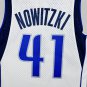 #41 Nowitzki Dallas Mavericks 2010-11 M&N jersey white (heat pressed)