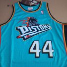 #44 Rick Mahorn 1996-97 Pistons M&N jersey (heat pressed)