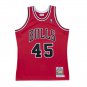 #45 Michael Jordan Bulls 1994-95 M&N jersey red (heat pressed)