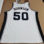 #50 David Robinson Spurs 1998-99 M&N jersey white (heat pressed)