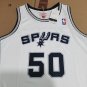 #50 David Robinson Spurs 1998-99 M&N jersey white (heat pressed)