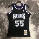 #55 Jason Williams Kings 2000-01 M&N heat pressed jersey black