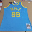 #99 George Mikan Minneapolis Lakers 1948-49 M&N jersey blue (heat pressed)